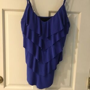 Royal Blue Tankini Top Size 12